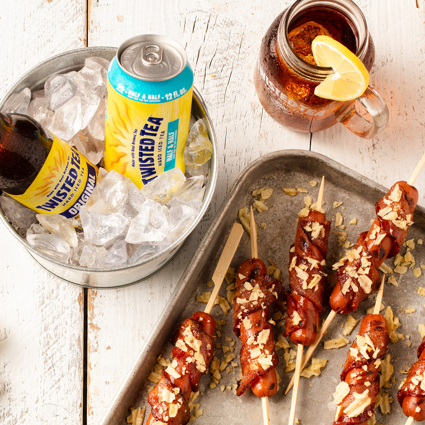 Twisted Tea and Bacon Dogs recipe