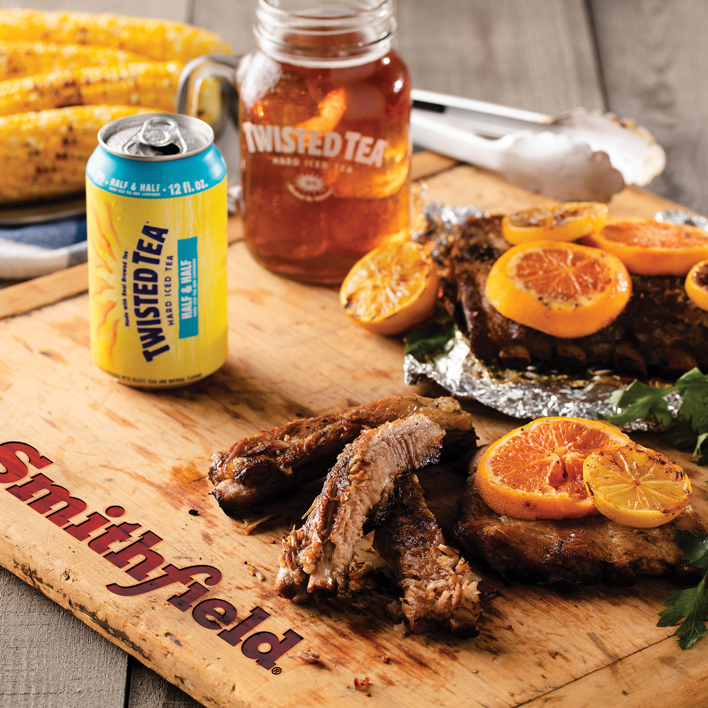 Twisted Tea and Citrus Ribs